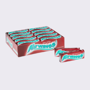 Airwaves Cherry Menthol Sugar Free Chewing Gum 10 Pieces x 30